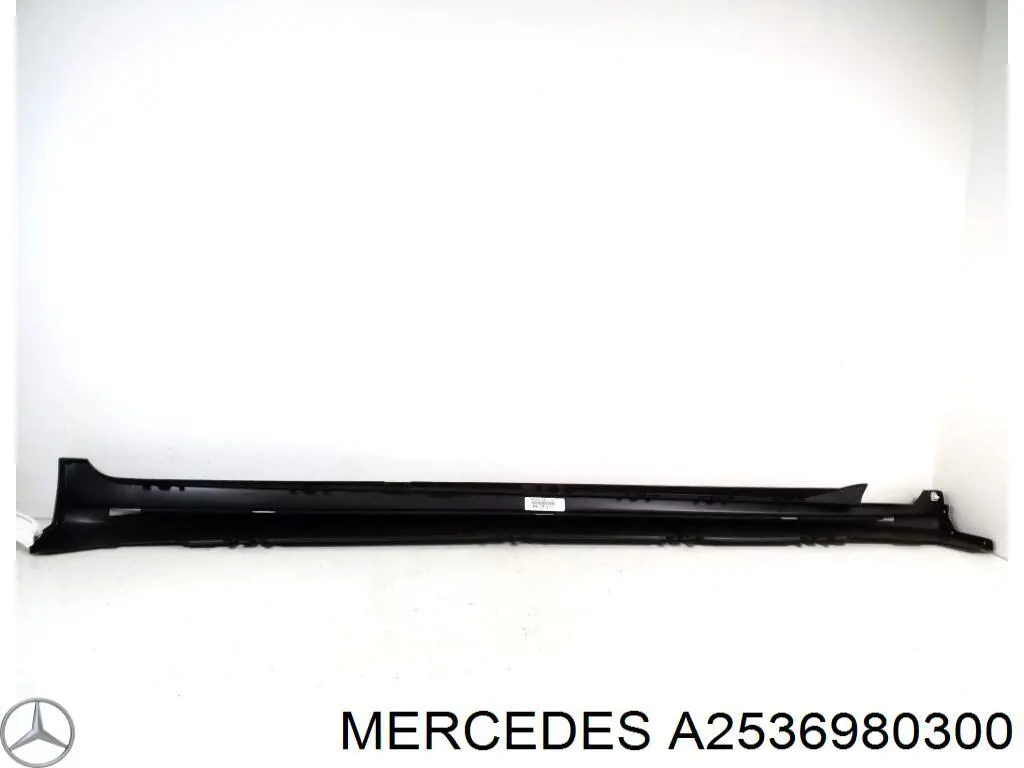 Купить A2536980300 Mercedes Накладка (молдинг) порога наружная левая