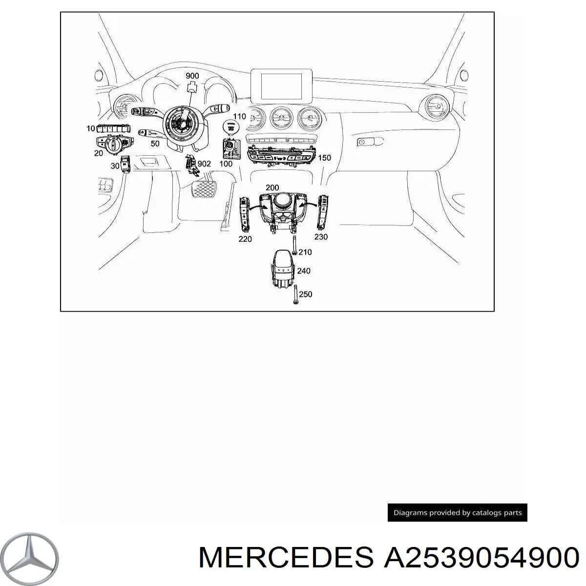  A2539054900 Mercedes