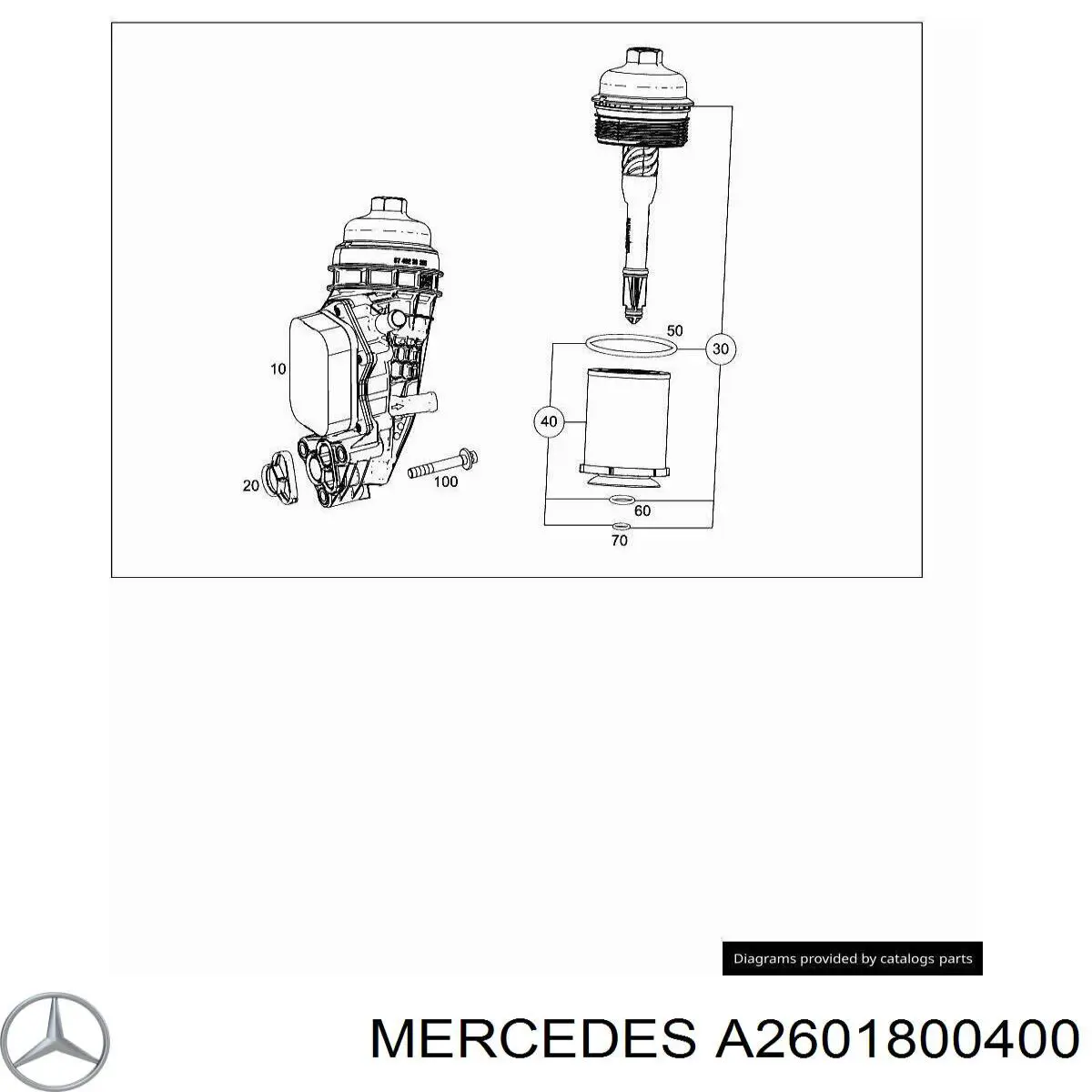 Корпус масляного фильтра Autotechteile 1001858