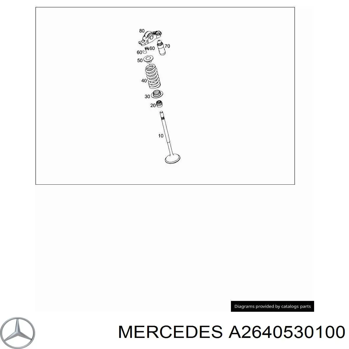 Купить A2640530100 Mercedes Впускной клапан