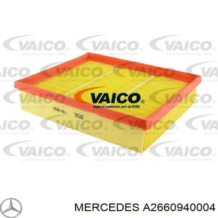 A2660940004 Mercedes filtro de ar