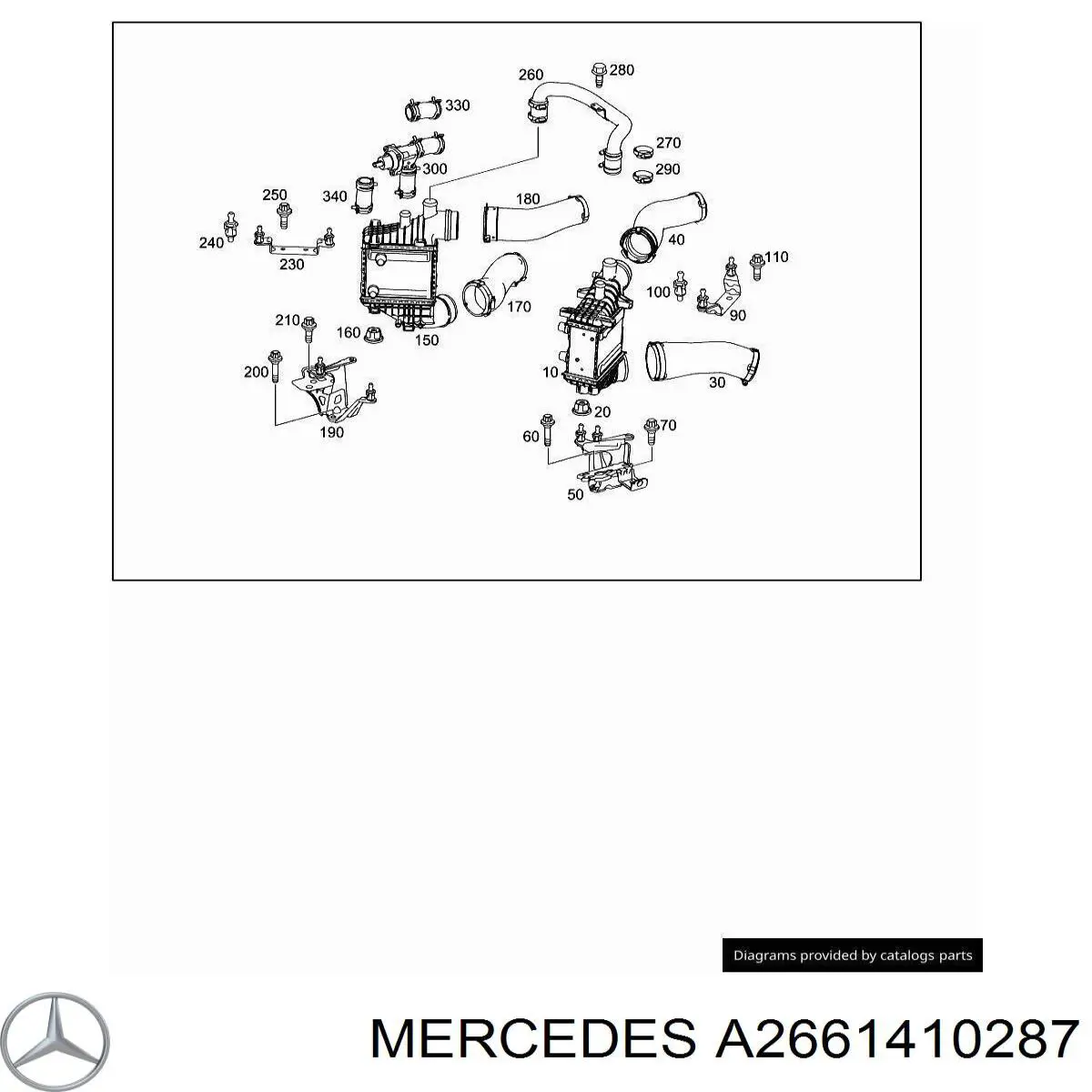 Кронштейн воздушного фильтра Mercedes A2661410287 цена, от 2.60 USD