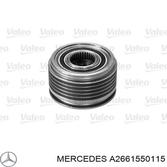 Шкив генератора A2661550115 Mercedes