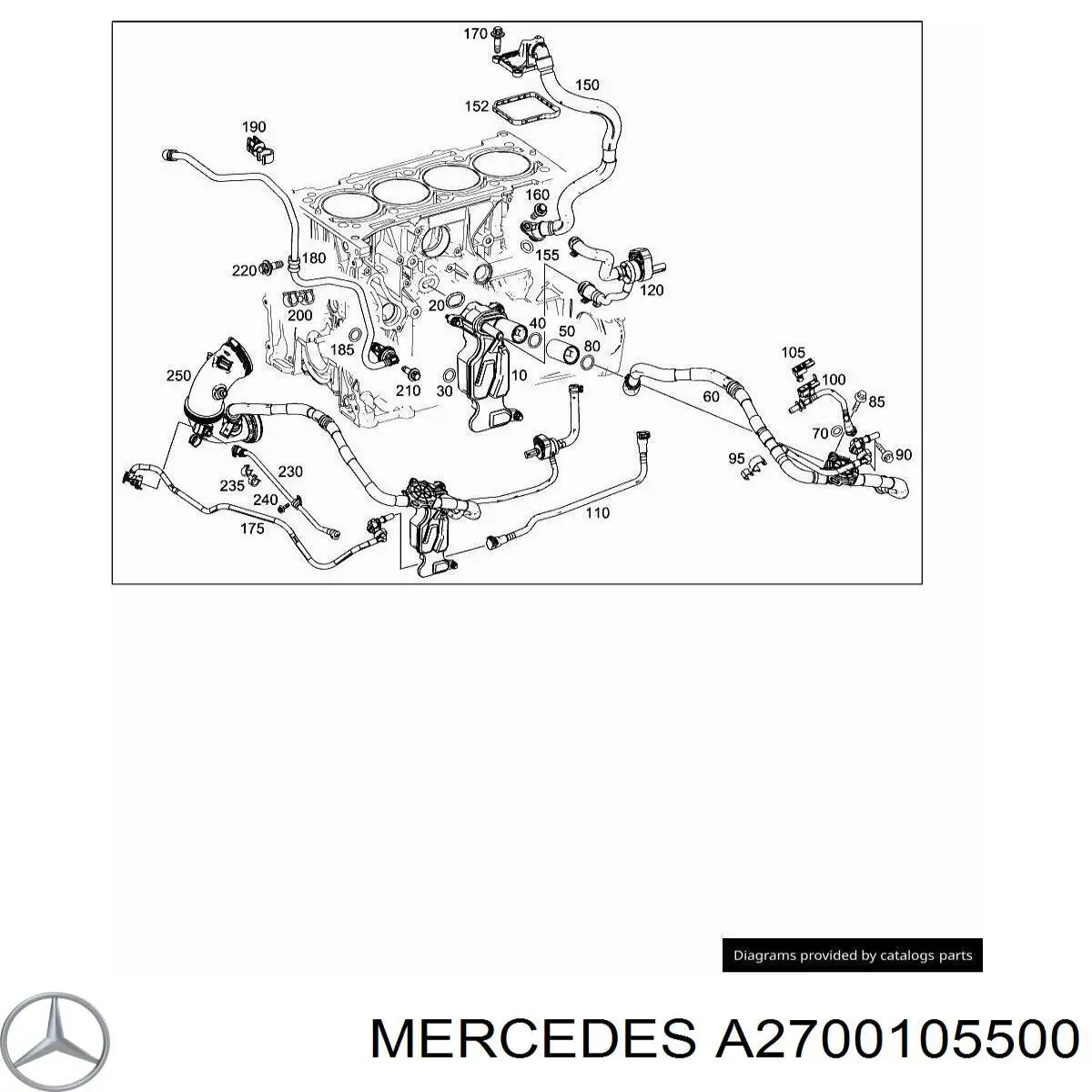 A2700105500 Mercedes 