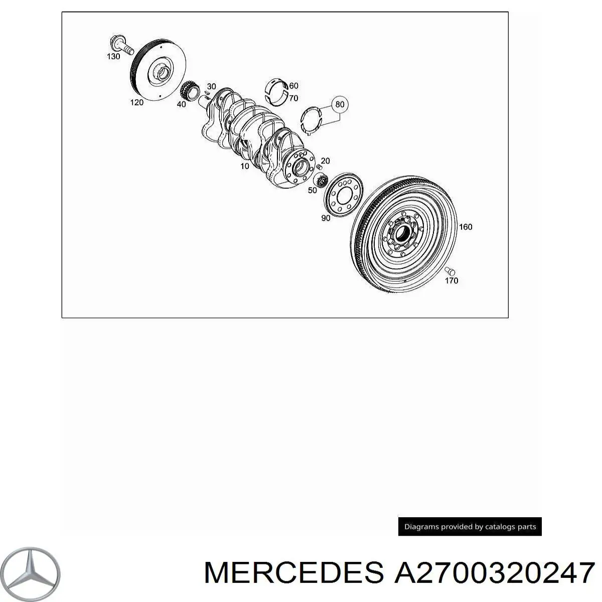 A2700320047 Mercedes Импульсное кольцо датчика коленвала