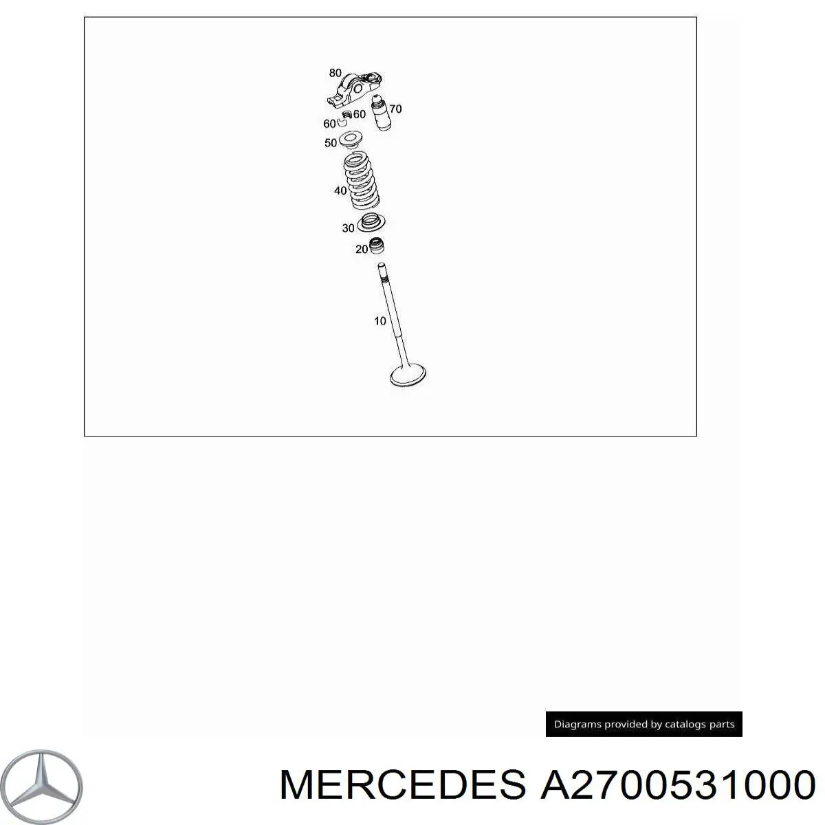  Mercedes A2700531000 цена, от 21.54 USD