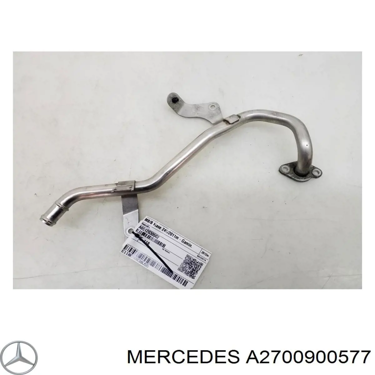 Трубка (шланг) отвода масла от турбины 2700900577 Mercedes