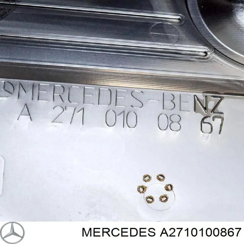 2710100867 Mercedes tampa de motor decorativa