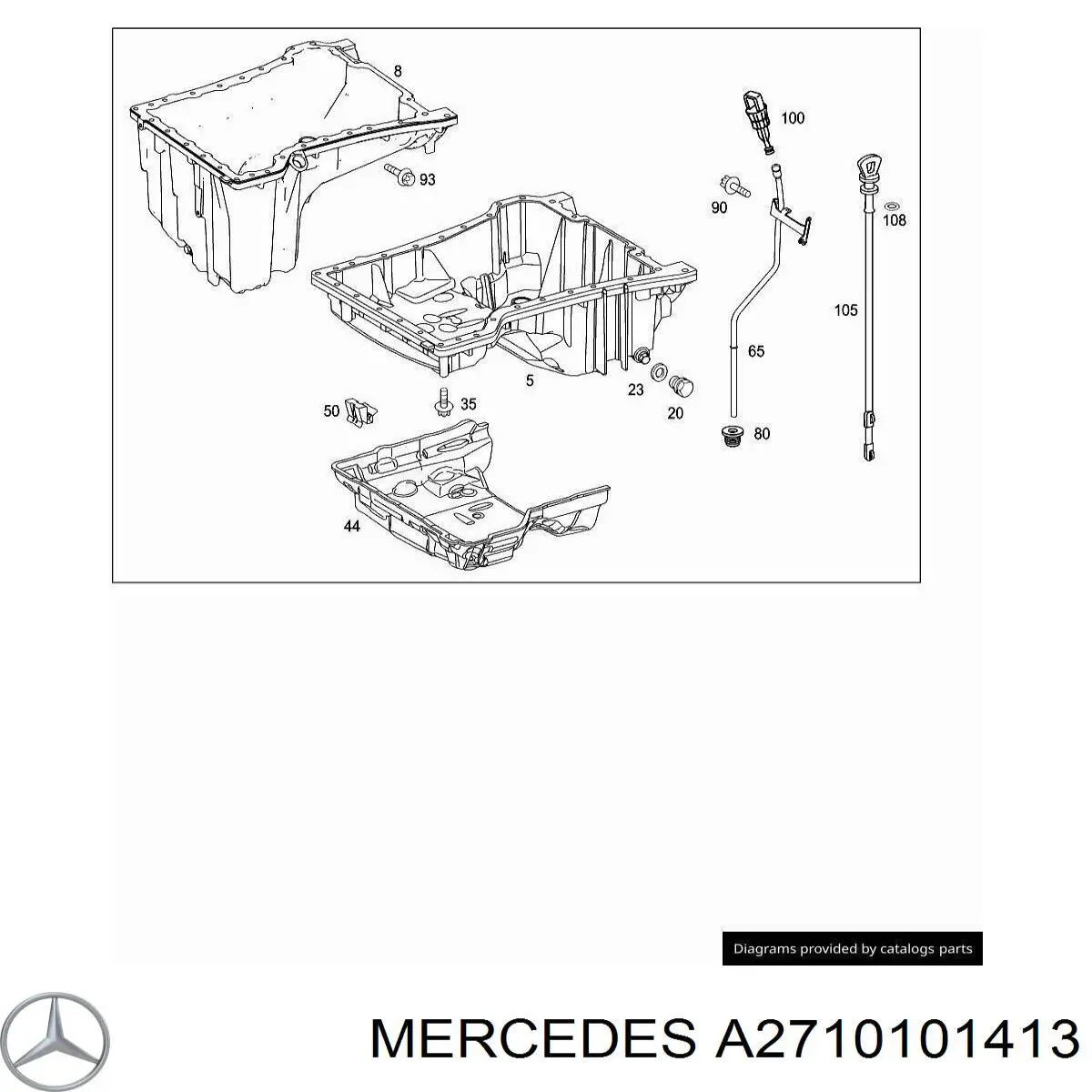 A2710101413 Mercedes Картер масляный
