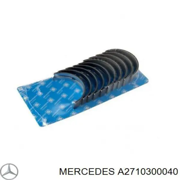 A2710300040 Mercedes вкладыши коленвала коренные, комплект, стандарт (std)