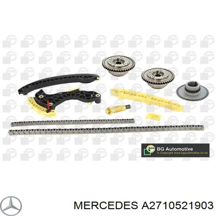 A2710521903 Mercedes звездочка-шестерня привода коленвала двигателя