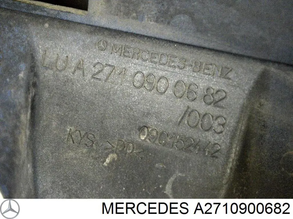 A2710900982 Mercedes cano derivado de ar, entrada de filtro de ar
