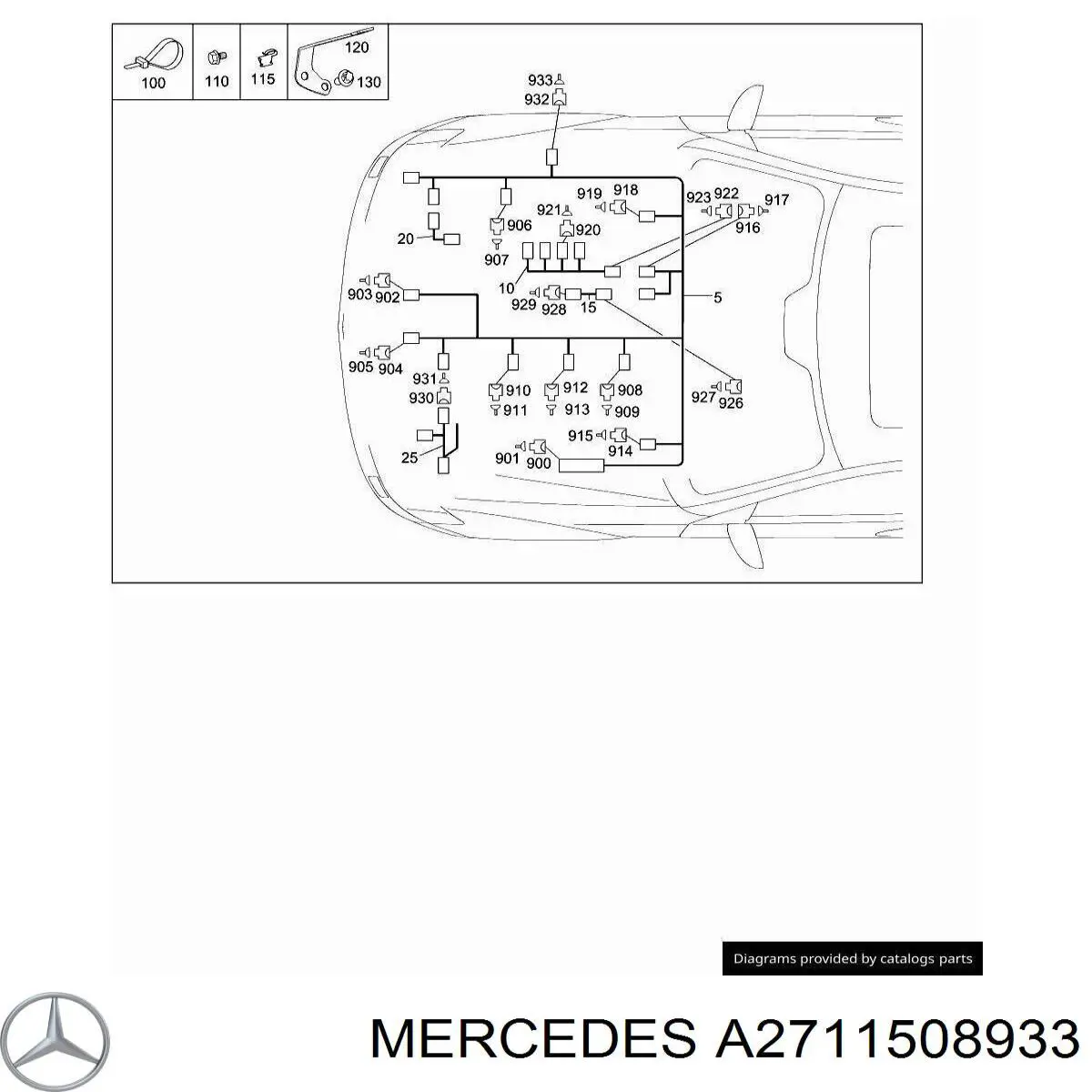  Mercedes A2711508033 цена, от 95.02 USD