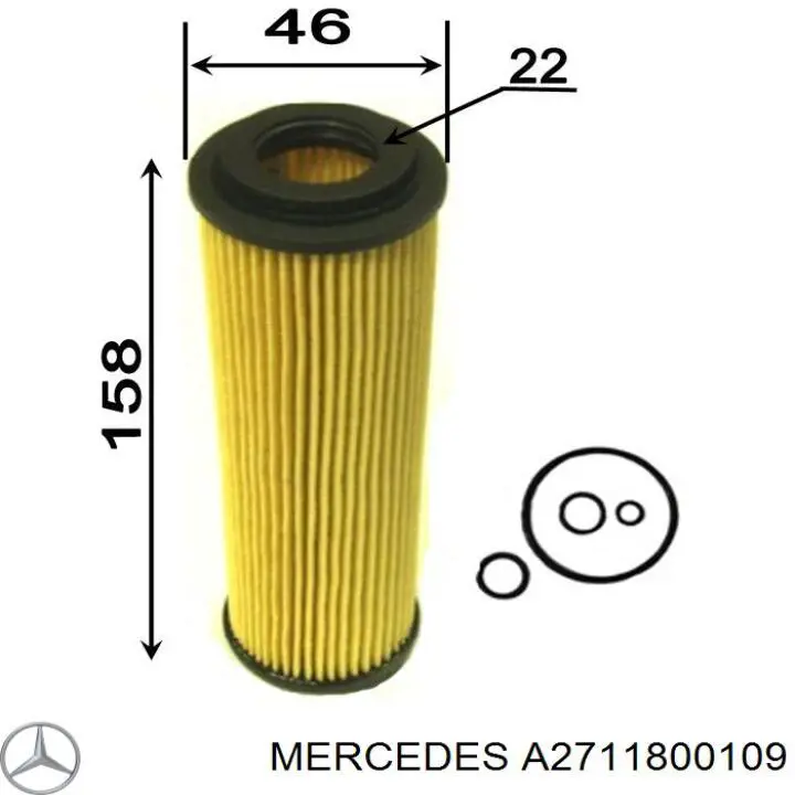 Фильтр очистки масла центробежный Mercedes A2711800109 цена, от 16.14 USD