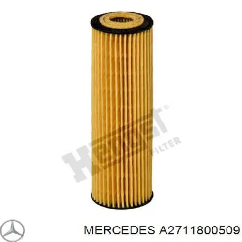 A2711800509 Mercedes Filtro de óleo