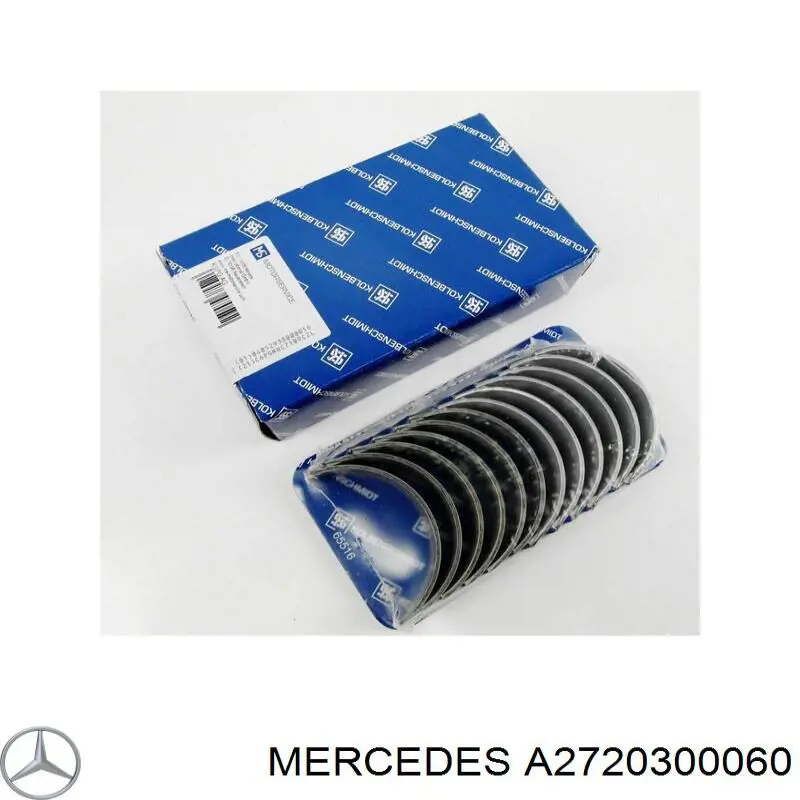 A2720300060 Mercedes вкладыши коленвала шатунные, комплект, стандарт (std)
