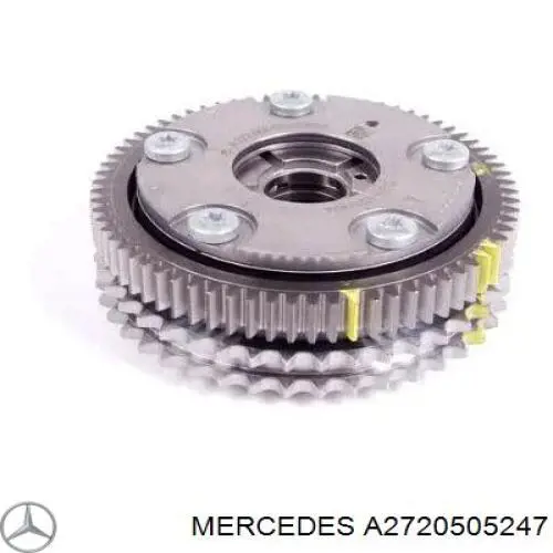 A2720505247 Mercedes engrenagem de cadeia de roda dentada da árvore distribuidora esquerda de admissão de motor