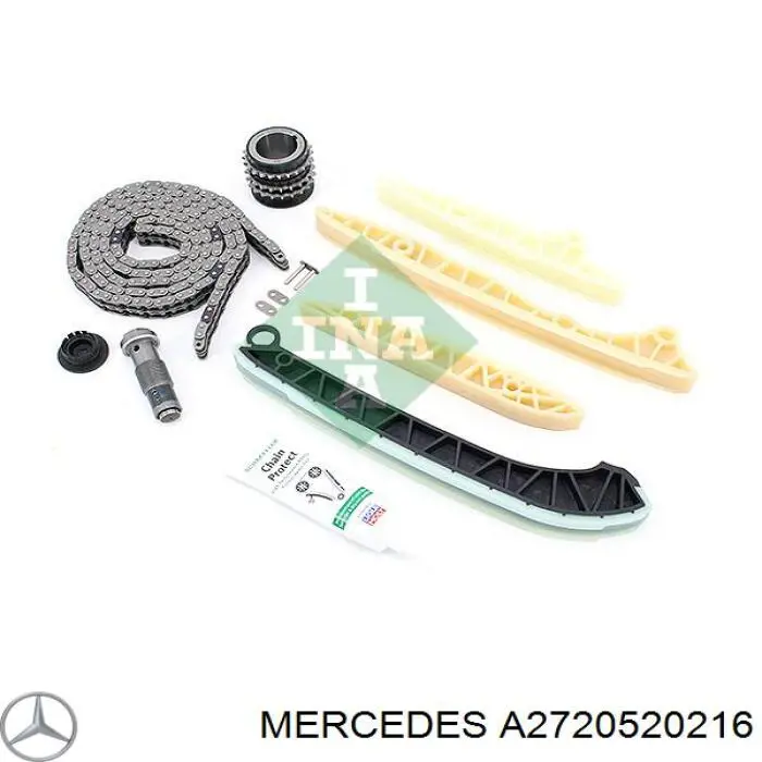 A2720520216 Mercedes amortecedor de cadeia do mecanismo de distribuição de gás, interno direito