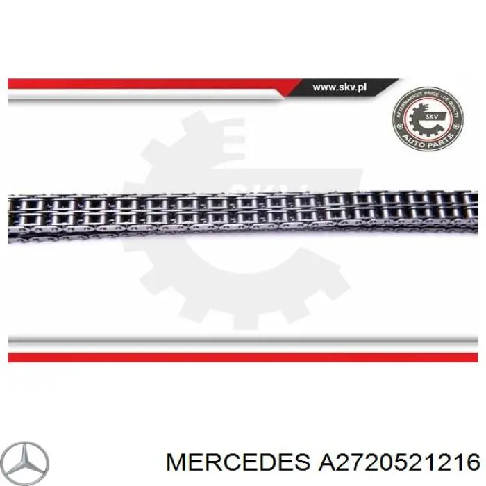 Carril de deslizamiento, cadena de distribución, superior izquierdo culata A2720521216 Mercedes