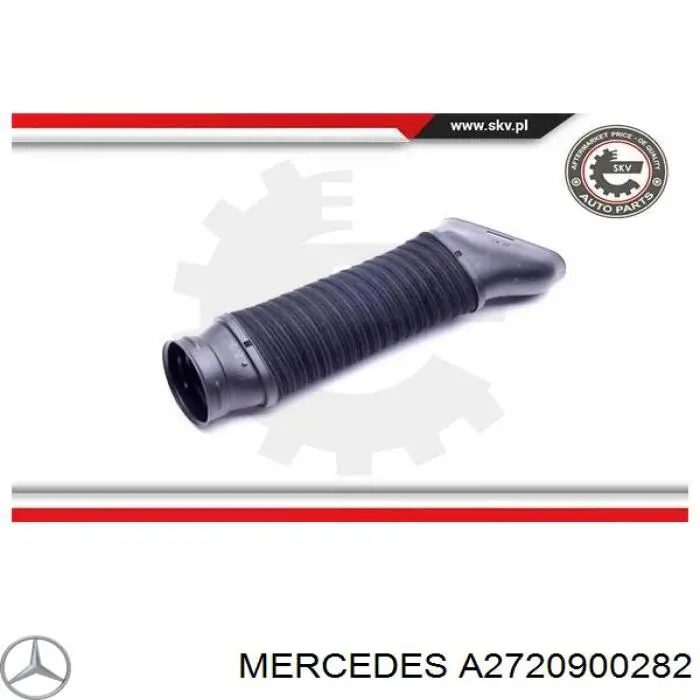 Cano derivado de ar, entrada de filtro de ar para Mercedes C (CL203)