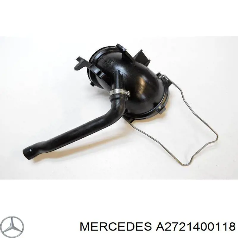Главный патрубок расходомера воздуха (черепаха) на Mercedes C (CL203)