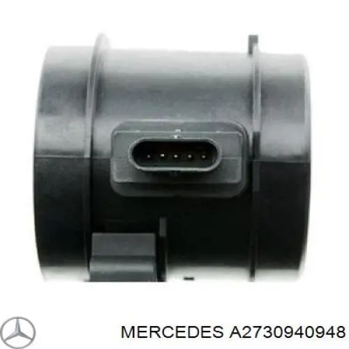 A2730940948 Mercedes sensor de fluxo (consumo de ar, medidor de consumo M.A.F. - (Mass Airflow))