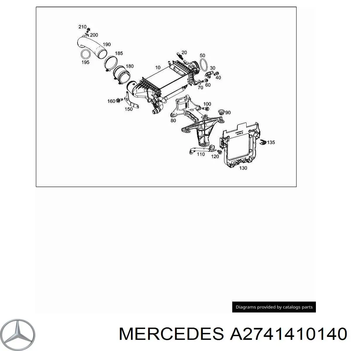  Mercedes A2741410140 цена, от 18.28 USD