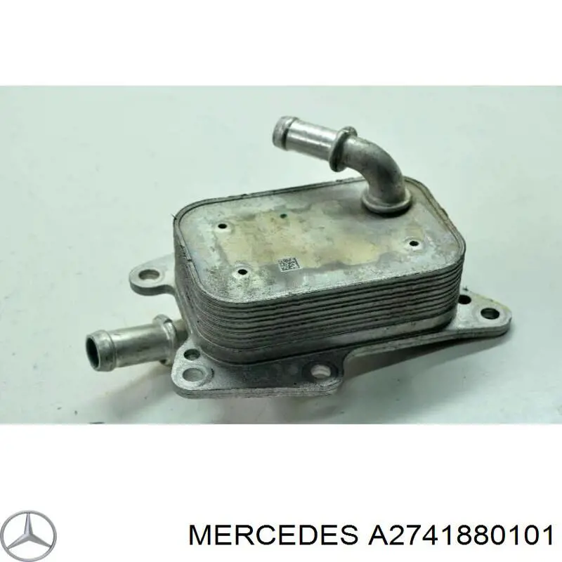 A2741880101 Mercedes радиатор масляный (холодильник, под фильтром)