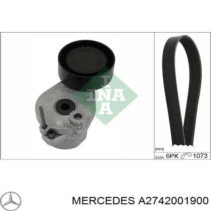 A2742001900 Mercedes reguladora de tensão da correia de transmissão