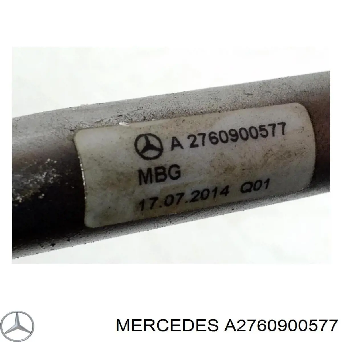 Трубка (шланг) отвода масла от турбины 2760900577 Mercedes