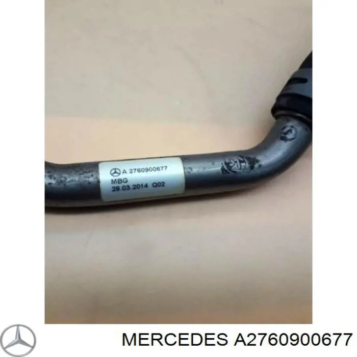 A2760901600 Mercedes Трубка (шланг) отвода масла от турбины