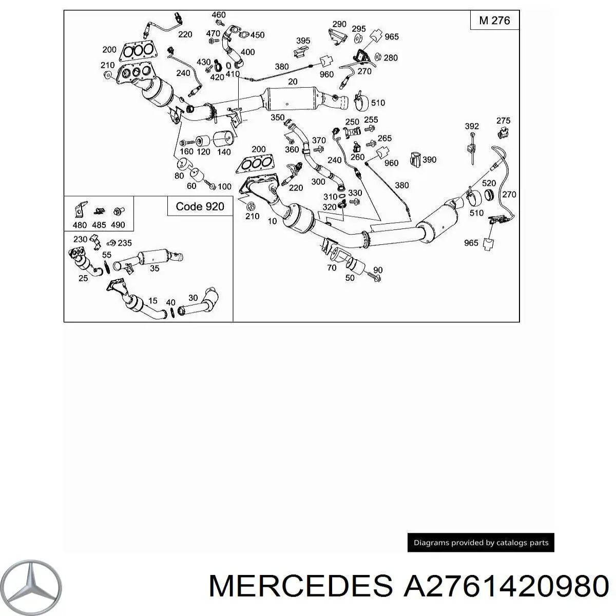 A2761420980 Mercedes