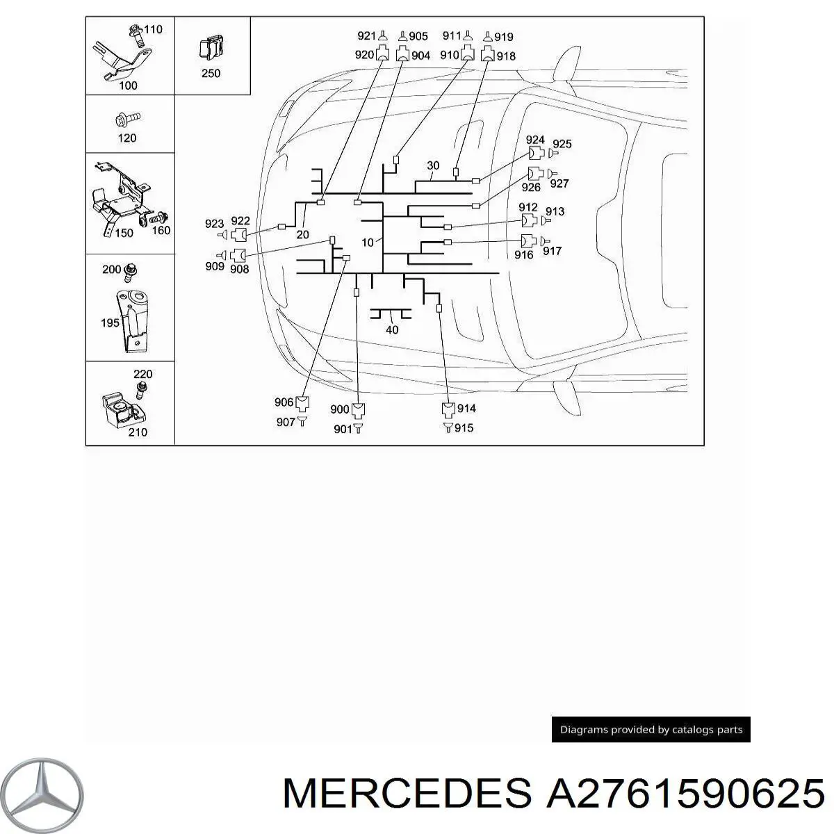 A2761590625 Mercedes 