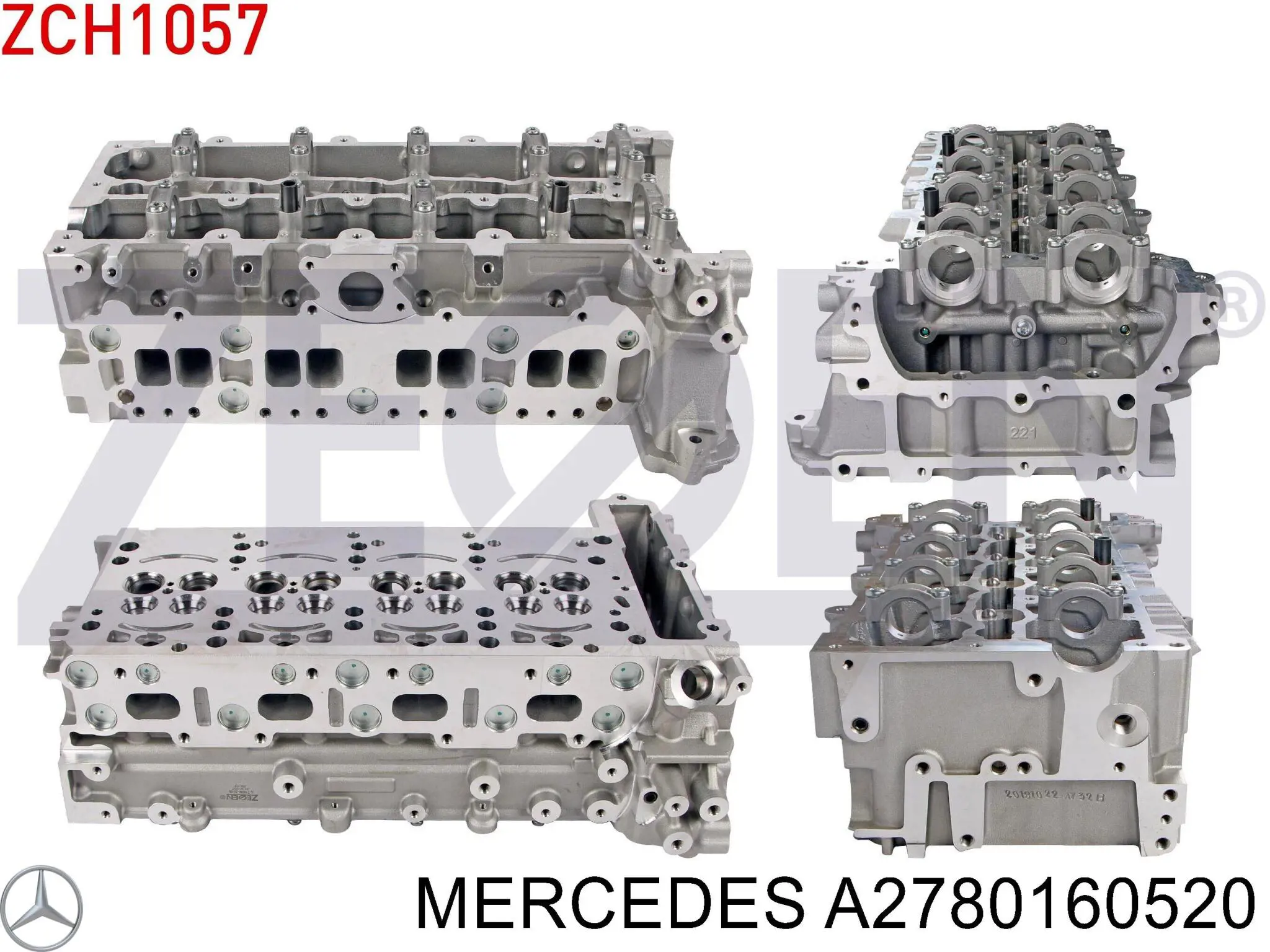 Прокладка головки блока цилиндров (ГБЦ), правая на Mercedes S (A217)