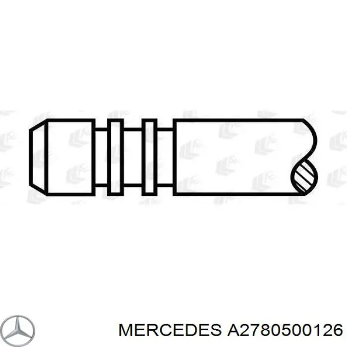 2780500126 Mercedes válvula de admissão