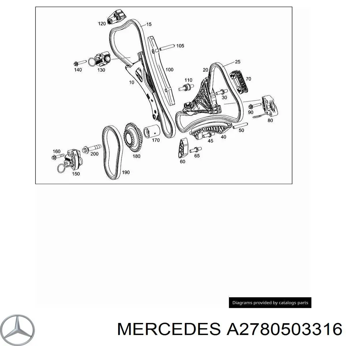 Башмак натяжителя цепи ГРМ Mercedes 1570500100 цена, от 322.44 USD