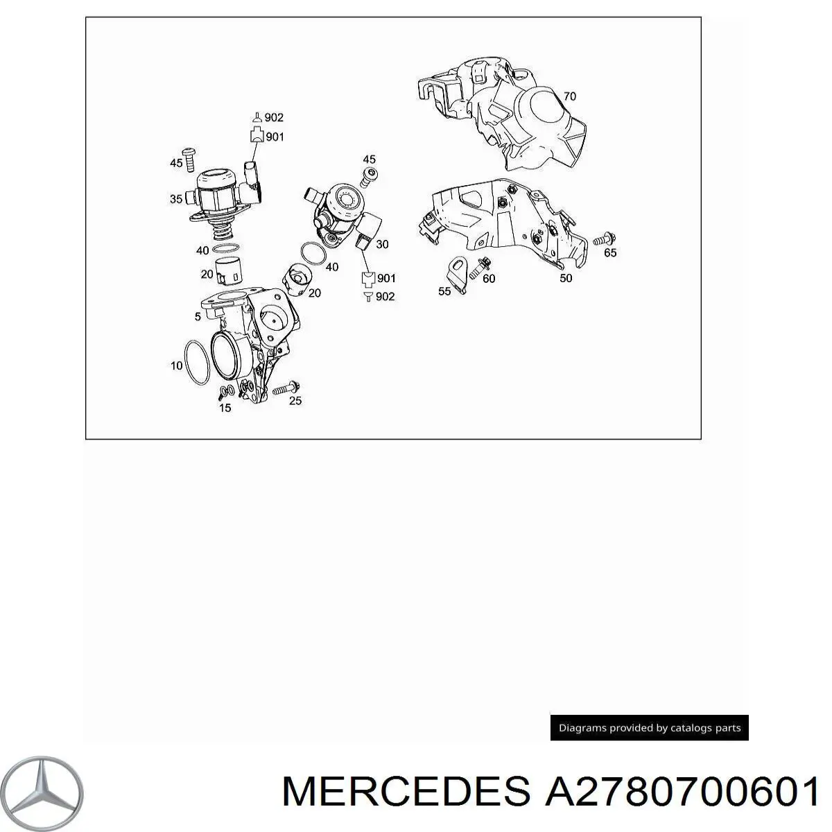 A2780700601 Mercedes насос топливный высокого давления (тнвд)