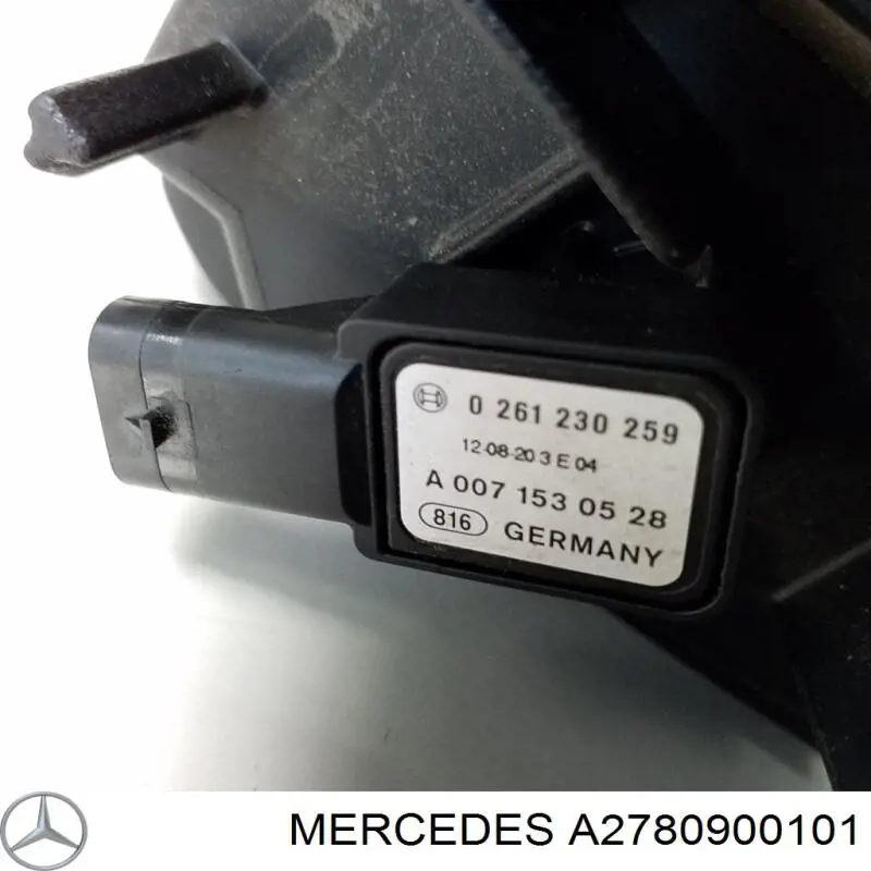 Корпус воздушного фильтра левый A2780900101 Mercedes