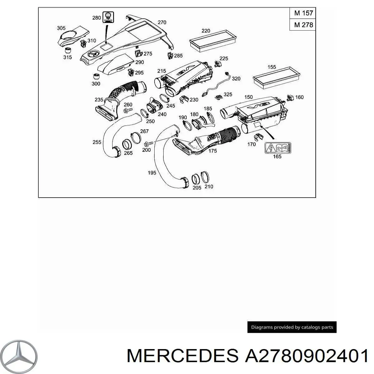  A2780902401 Mercedes