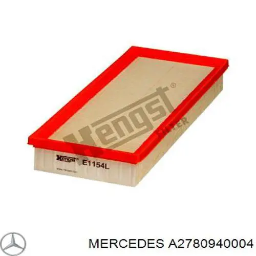 A2780940004 Mercedes Воздушный фильтр двигателя