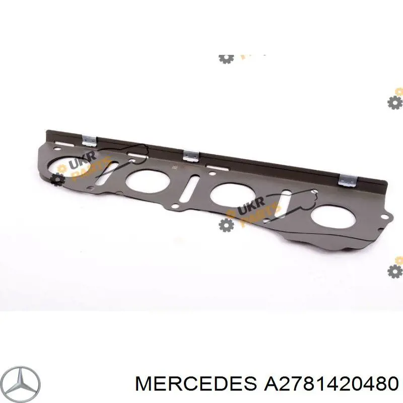 Vedante direito de tubo coletor de escape para Mercedes E (W212)
