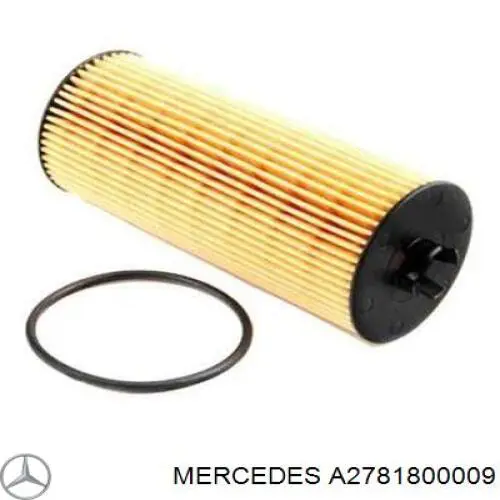 A2781800009 Mercedes filtro de óleo