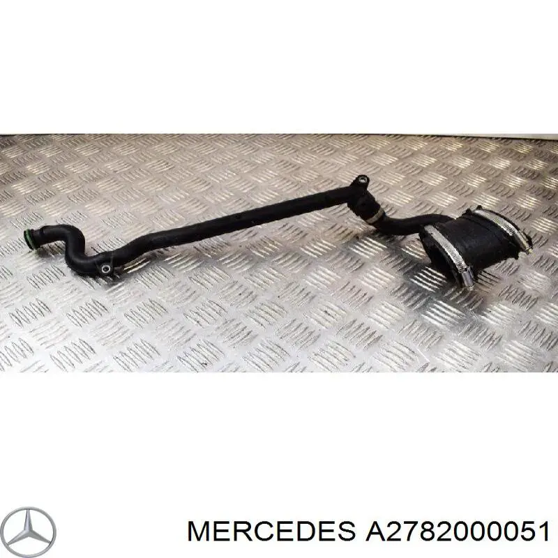 A2782000051 Mercedes Шланг (патрубок) жидкостного охлаждения турбины, подача