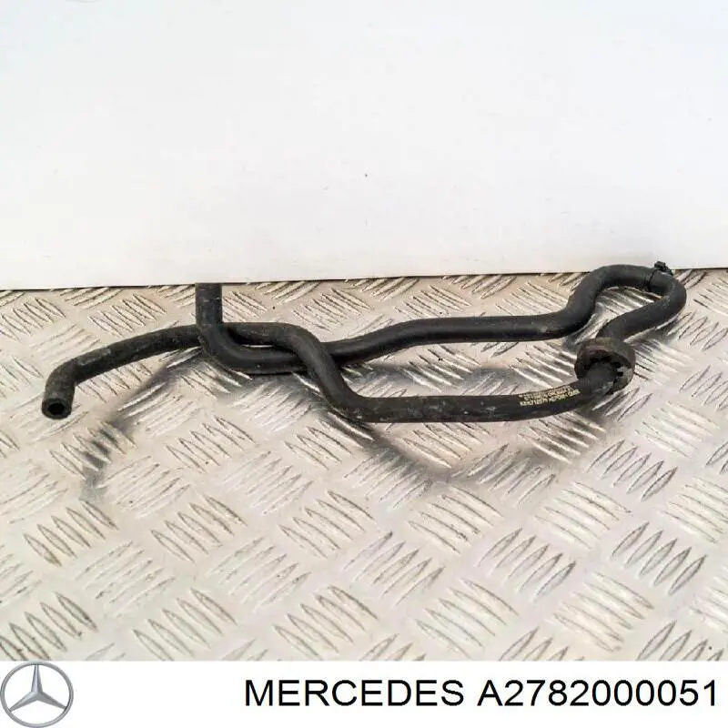 Купить A2782000051 Mercedes Шланг (патрубок) жидкостного охлаждения турбины, подача