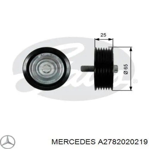 A2782020219 Mercedes паразитный ролик
