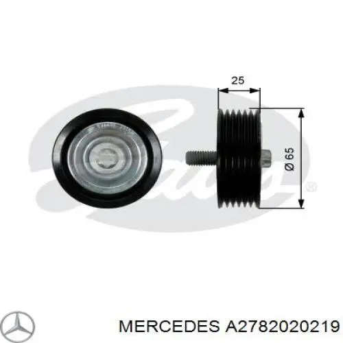 Паразитный ролик A2782020219 Mercedes