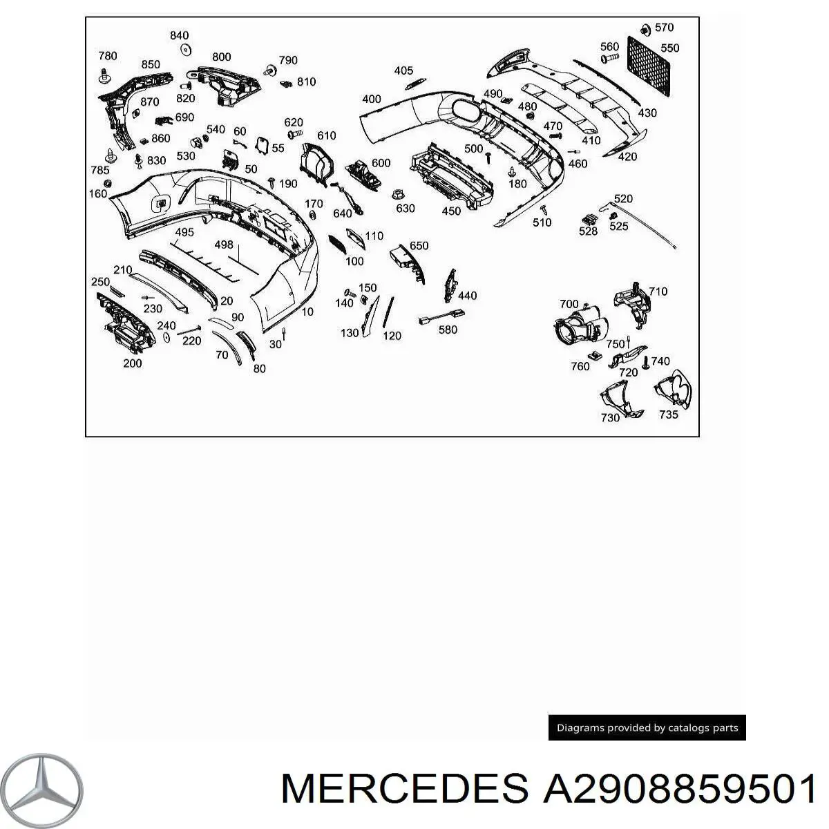 A2908859501 Mercedes 