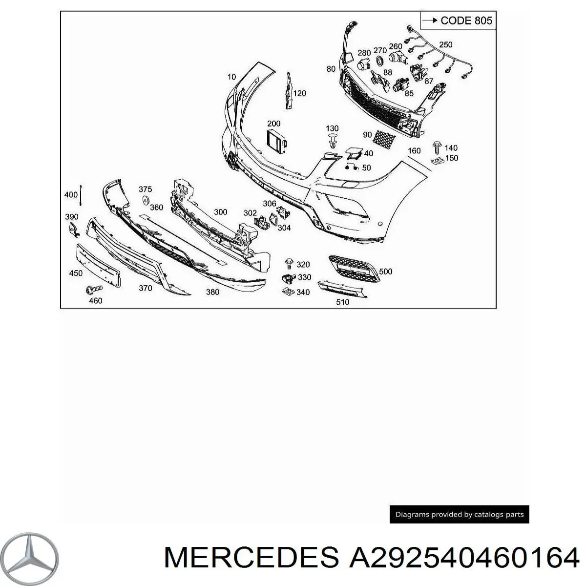 A2925404601 Mercedes 