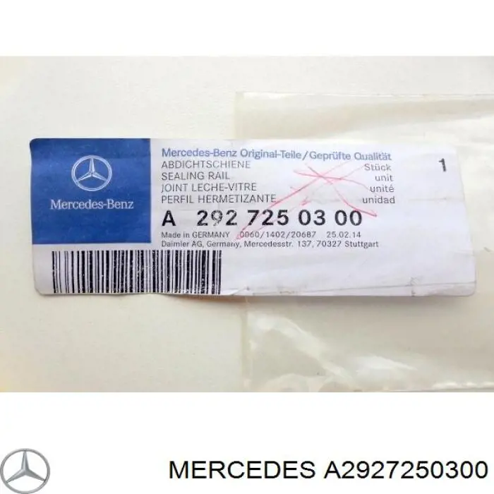  A2927250300 Mercedes