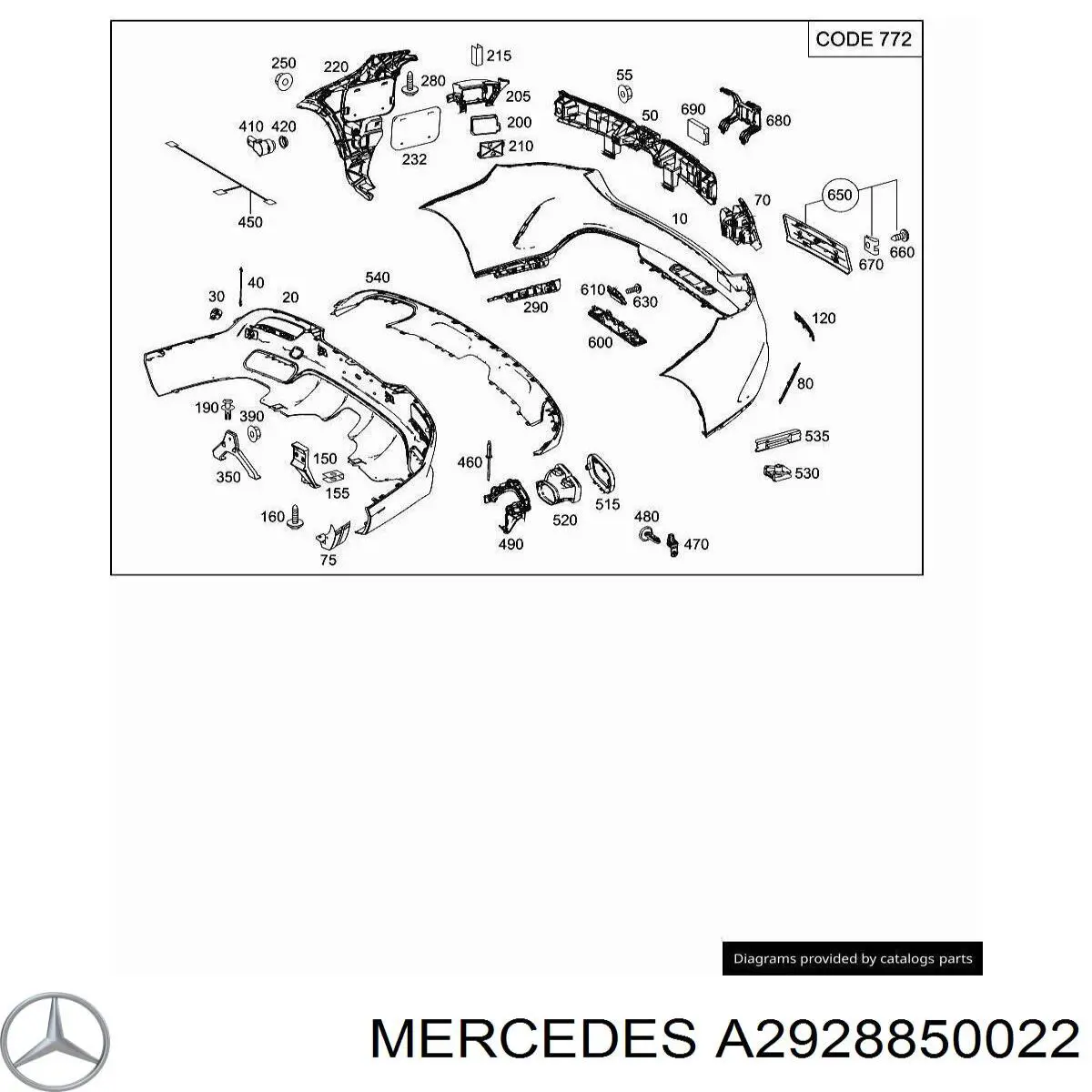  A2928850022 Mercedes